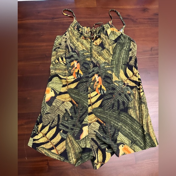 FARM RIO Regatta Farm Toucan Strappy Romper (6) - Picture 1 of 5